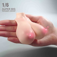 1/6 Big Bust Breast Pale Cover Female Model For 12” Action Figure Body