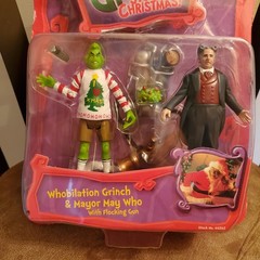 NEW How The Grinch Stole Xmas Whobilation Grinch Mayor May Who Figure Set