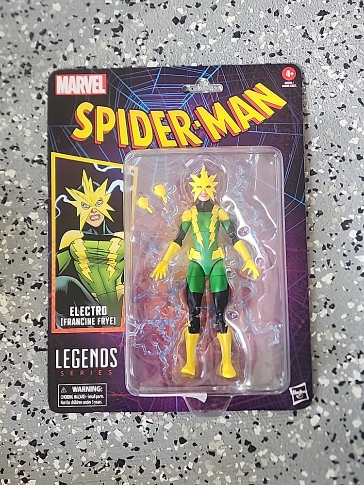 Marvel Legends Electro Francine Frye Spider-man Retro Cardback