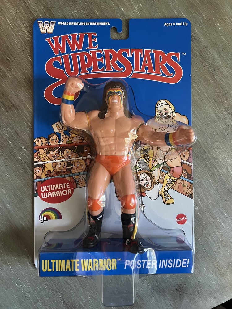 LJN WWE Superstars Ultimate Warrior Action Figure – New Sealed In Box