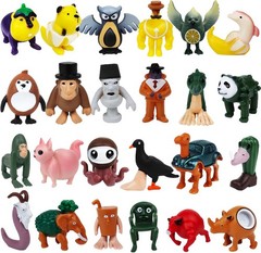 24 PCS – Italian Brainrot Figurines, 1-1.8 Inches, Variety Set