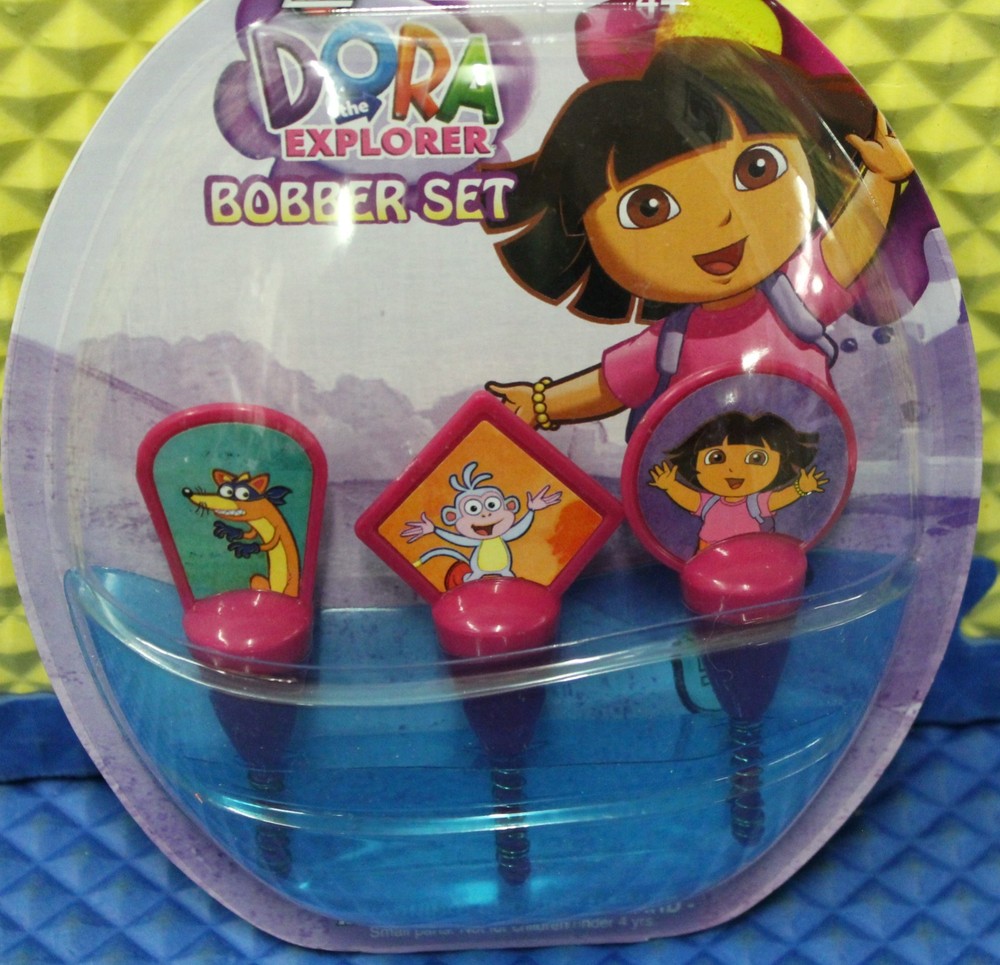 Dora The EXPLORER Fishing Bobber Set Of Three Ages Four + (4+) Nickelodeon Star