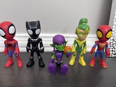 7 Marvel Spidey and His Amazing Friends 4″ Figurines Lot