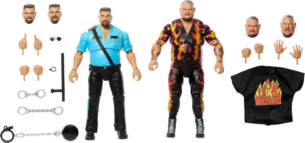 WWE Coliseum Collection Action Figure 2-Pack with Bam Bam Bigelow & Big Boss Ma