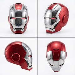 2024 Iron Man MK5 Helmet 1:1 Voice-controlled Mask Wearable Cosplay Props Gifts