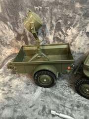 Vintage GI Joe 7000 Five Star Jeep & Trailer HTF First Edition w OG 1964 Figure