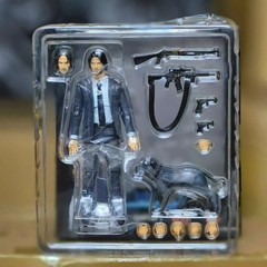 John Wick Chapter 2 Action Figure w/ Dog PVC Collectible Toy Gift for Fans-NEW