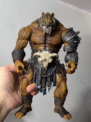 9in Xesray Studios Fit Head Combatants Fight For Glor Green Eye Tiger No Figure