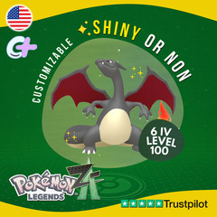 Charizard Shiny or Non ✨6 IV Pokémon Legends Z-A Competitive Customizable ZA Z A