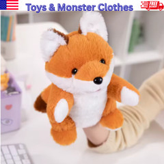 Animal Hand Puppet Plush Toy Soft Stuffed Doll Kids Gift Husky Fox Bear