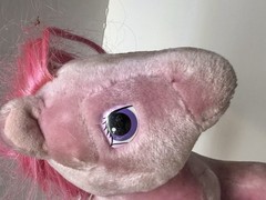 Vintage Hasbro Softies MLP Lickety Split Plush 1984 Pre-owned