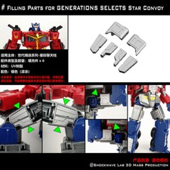 3D DIY Filler Upgrade Kits For SS86/Legacy/Shattered Glass/Generations Selects