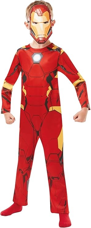 Rubie’s Official Marvel Avengers IRON MAN Childs Costume Size 5 to 6 Years