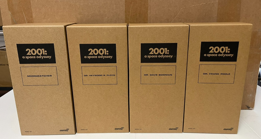 Super7 2001 A Space Odyssey ultimates full set SEALED, dr. heywood dave frank
