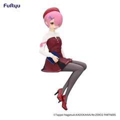 FuRyu Re:Zero Rem & Ram Book Girl Noodle Stopper Figure Set US SELLER