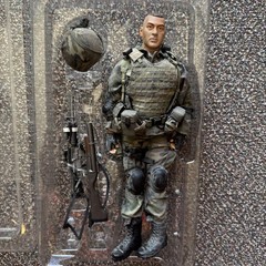 Dragon Ranger Lead Way 75th Sniper Phil 1/6 Scale Action Figure 12″ RARE used