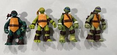 Lot of 4! Viacom Playmates TMNT Teenage Mutant Ninja Turtles Action Figures 2012
