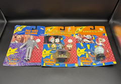LOT OF 3 Pee-Wee’s Playhouse Matchbox 1988 Action Figures Jambi Puppet Band