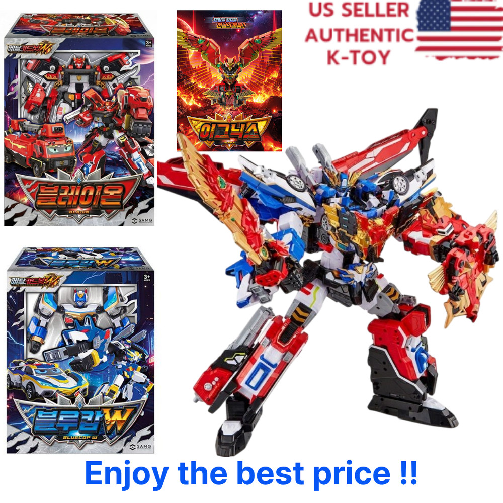 Metal Cardbot W BLAION + BLUE COP W + IGNIX Set Transformer Robot K TOY 2026 NEW