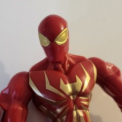 Marvel Super Hero Mashers IRON SPIDER Action Figure 2013 Red Gold Spider-Man 6″