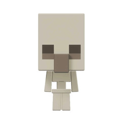 Minecraft Legends Skeleton Action Figure Mob Head Minis Toy Pixelated Design