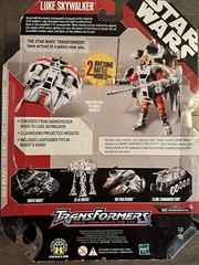 Star Wars/Transformers Crossover Luke Skywalker SNOWSPEEDER Mint in box 2007 mib