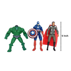 6 Pc Superhero Action Figures Set Marvel Avengers Toy Dolls Hero Cake Toppers