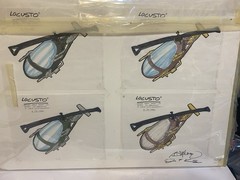 GI JOE 1994 ORIGINAL LOCUST COLOR STUDY SKETCHES 30TH ANNIVERSARY CHRISTIES