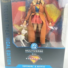 McFarlane DC Supergirl and Krypto Figures Gold Label Deluxe Theatrical Edition