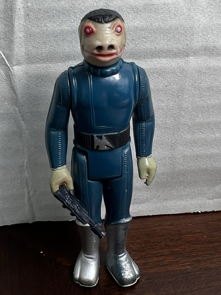 VINTAGE KENNER STAR WARS 1979 BLUE SNAGGLETOOTH NO TOE DENT 100% COMPLETE