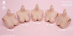 Worldbox 1:6 E cup Light wheat color Breast Kits Cover Fit 12” Female PH Body
