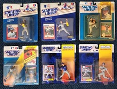 Lot of 6 1988-1994 L.A. Dodgers Starting Lineups Guerrero Valenzuela Hirshiser +