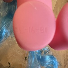 Vintage 80’s My Little Pony Fakie Mushroom Cutie Blue Hair Mushroom Mark