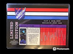 Transformers Viper Cobra Decepticon Purple Black Major Custom GI Joe w/Filecard