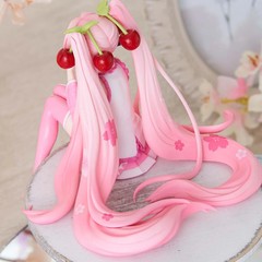 Hot Hatsune Miku Anime figure Pink dress model action figures toys Cherry pink