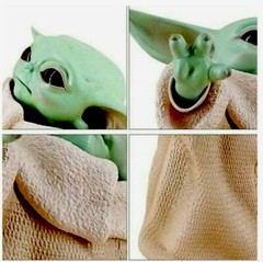 Grogu Baby With Gift Box Yoda The Child Mandalorian 8CM Action Figure Star Wars