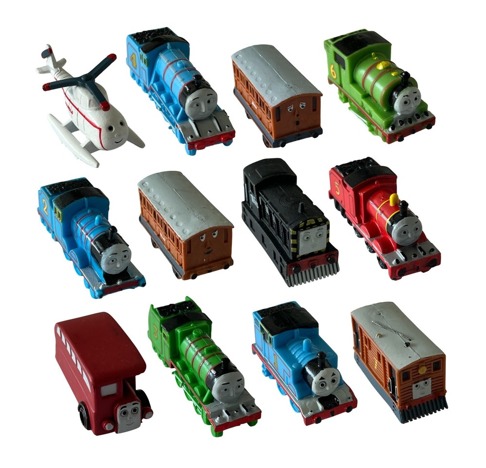 Thomas & Friends HAROLD Airplane Train Playset 12 Figure Cake Topper Toy Set