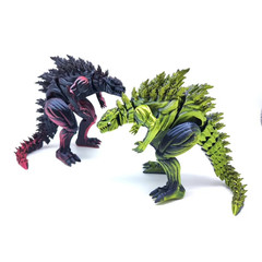 **3D-Printed Buff Flexing Muscle Dinosaur Action Figure** • Articulated Mini Mon