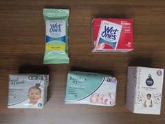 1/6 SCALE Mini Nursery Decor, Blanket, Teddy Bear, Diapers, Wipes, Announcements