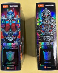 BLOKEES TRANSFORMERS CLASSIC CLASS OPTIMUS PRIME & MEGATRON 2007 Movie 2 Figures