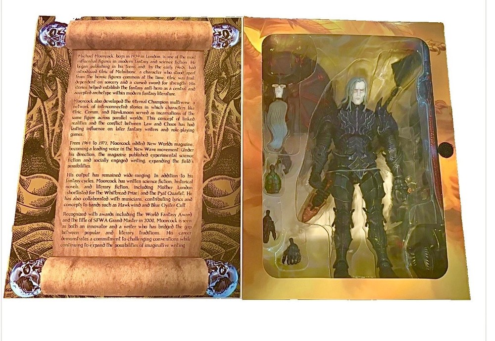 SAVAGE CRUCIBLE HARVINGER STUDIOS 1:12 ELRIC OF MELNIBONE 6” ACTION FIGURE MISB!