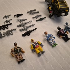 LOT Vintage 1993 Military Muscle Men San Francisco Toymakers Mighty Helicopter