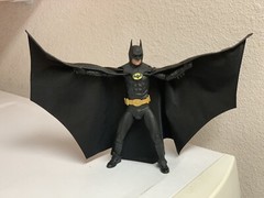 custom batman 1989 leather wired cape keaton Mezco One:12 neca 1/12 NOT FIGURE
