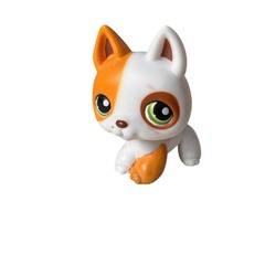 Littlest Pet Shop German Shepherd #127, multicoloured shepherd, authentic pet