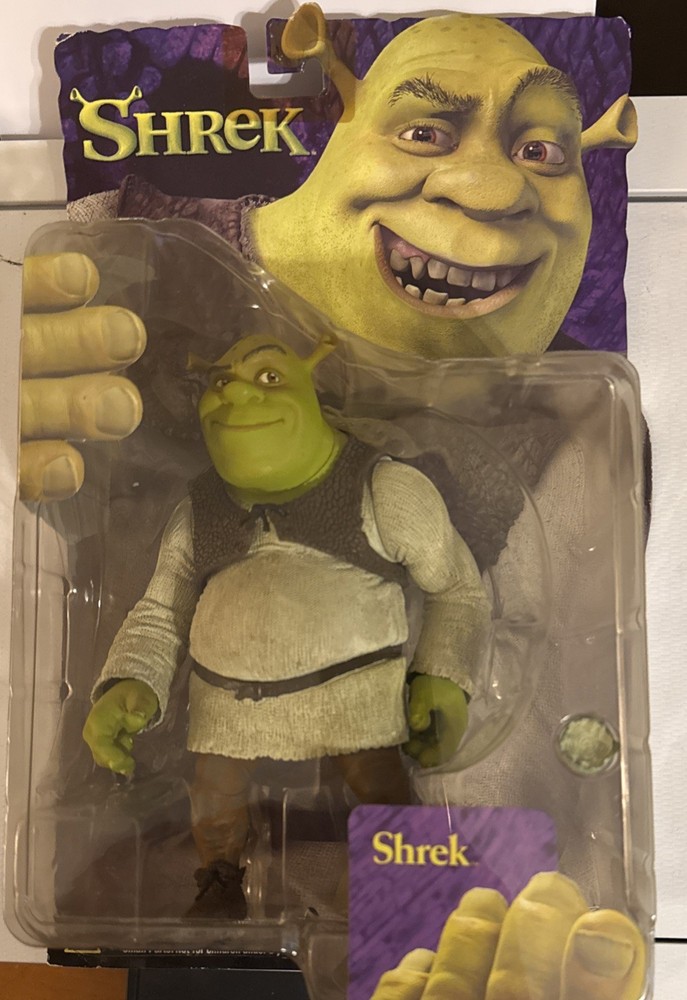 Shrek Movie Action Figure With Onion Dreamworks McFarlane Toys 2001 DAMAGED!!