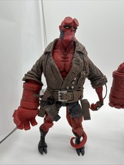 Mezco Hellboy Figures Lot Of 4 2004 2005 Movie Variants Coat Samaritan