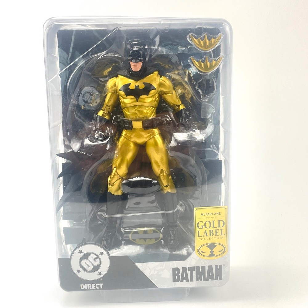 McFarlane Gold Label Batman Action Figure SDCC Exclusive Gold Black 7 Inch 17594
