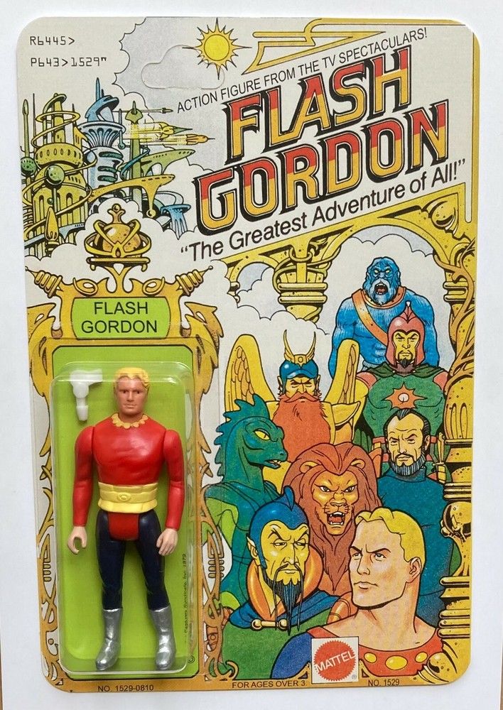 **Restoration** Vintage Mattel 1979 Flash Gordon 3 3/4 Action Figure MOC