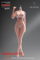 YM507 1/6 Female Body Pale Plump Slender Waist 12″ Detail Action Figure Model