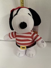 New Gemmy Animated Peanuts Snoopy Pirate Halloween Waddler Sound Plush 11″ Tall